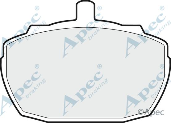 APEC PAD52 - Комплект спирачно феродо, дискови спирачки vvparts.bg