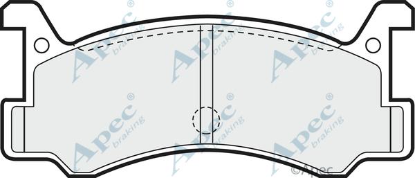 APEC PAD579 - Комплект спирачно феродо, дискови спирачки vvparts.bg