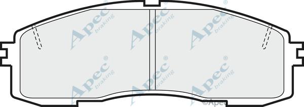 APEC PAD578 - Комплект спирачно феродо, дискови спирачки vvparts.bg