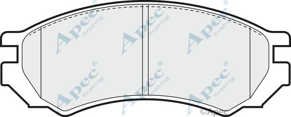 APEC PAD694 - Комплект спирачно феродо, дискови спирачки vvparts.bg