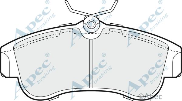 APEC PAD692 - Комплект спирачно феродо, дискови спирачки vvparts.bg