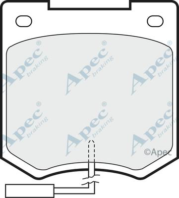 APEC PAD646 - Комплект спирачно феродо, дискови спирачки vvparts.bg
