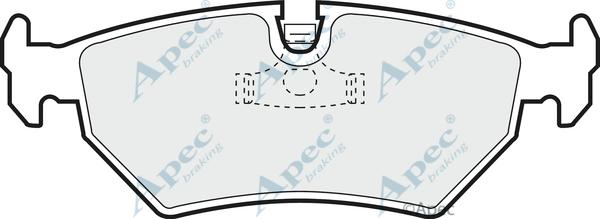 APEC PAD656 - Комплект спирачно феродо, дискови спирачки vvparts.bg