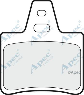 APEC PAD650 - Комплект спирачно феродо, дискови спирачки vvparts.bg