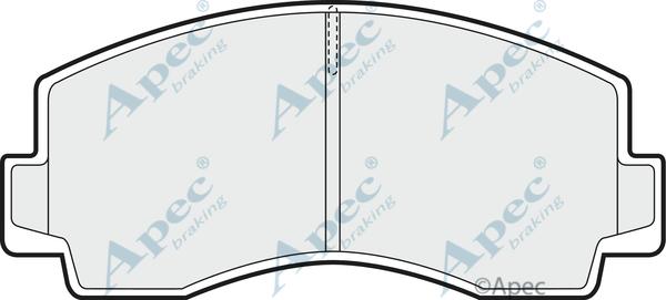 APEC PAD664 - Комплект спирачно феродо, дискови спирачки vvparts.bg