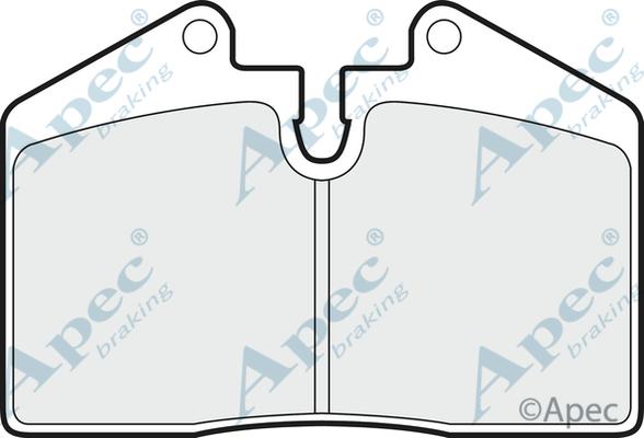 APEC PAD660 - Комплект спирачно феродо, дискови спирачки vvparts.bg