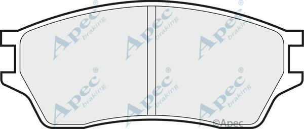 APEC PAD604 - Комплект спирачно феродо, дискови спирачки vvparts.bg