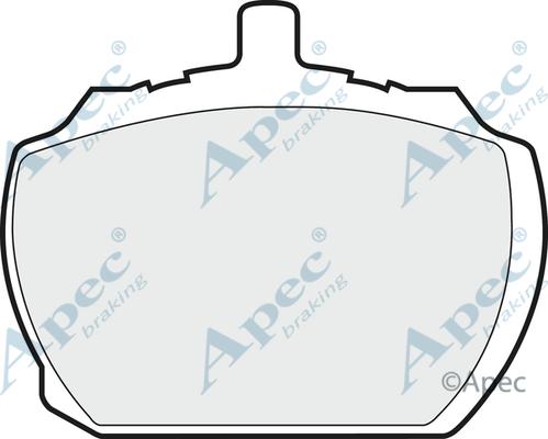 APEC PAD60 - Комплект спирачно феродо, дискови спирачки vvparts.bg