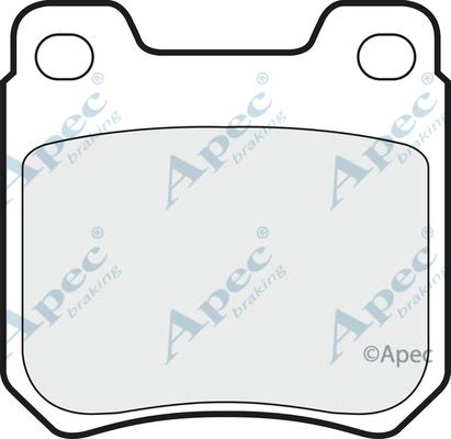 APEC PAD619 - Комплект спирачно феродо, дискови спирачки vvparts.bg