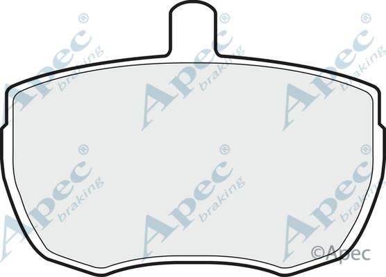 APEC PAD61 - Комплект спирачно феродо, дискови спирачки vvparts.bg