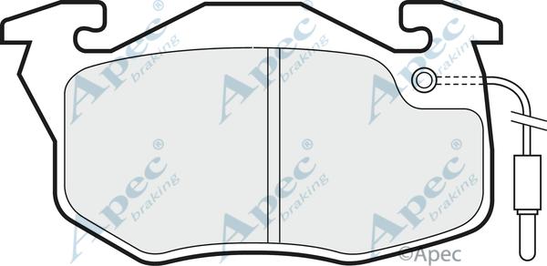 APEC PAD624 - Комплект спирачно феродо, дискови спирачки vvparts.bg