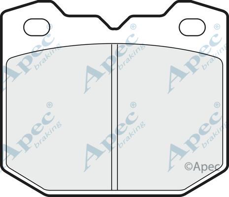 APEC PAD628 - Комплект спирачно феродо, дискови спирачки vvparts.bg