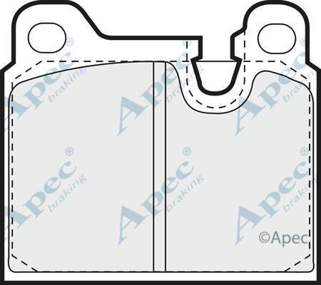 APEC PAD623 - Комплект спирачно феродо, дискови спирачки vvparts.bg