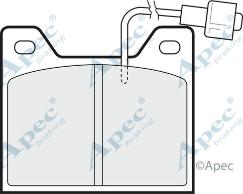 APEC PAD627 - Комплект спирачно феродо, дискови спирачки vvparts.bg