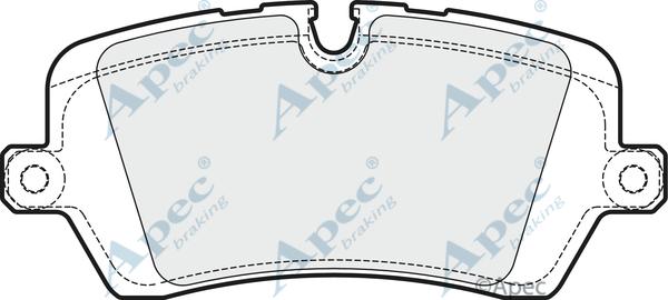 APEC PAD1946 - Комплект спирачно феродо, дискови спирачки vvparts.bg