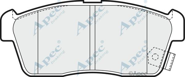 APEC PAD1463 - Комплект спирачно феродо, дискови спирачки vvparts.bg