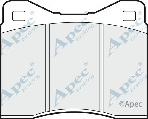 APEC PAD140 - Комплект спирачно феродо, дискови спирачки vvparts.bg