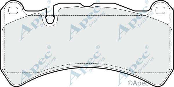 APEC PAD1488 - Комплект спирачно феродо, дискови спирачки vvparts.bg