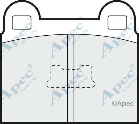 APEC PAD143 - Комплект спирачно феродо, дискови спирачки vvparts.bg