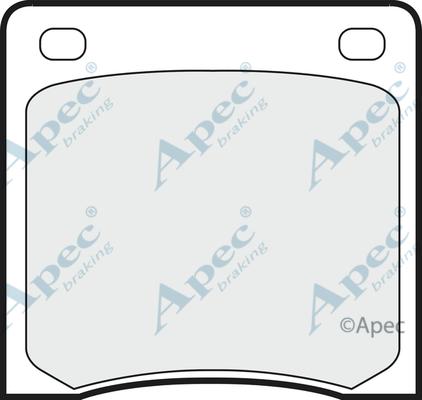 APEC PAD156 - Комплект спирачно феродо, дискови спирачки vvparts.bg