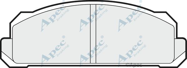 APEC PAD153 - Комплект спирачно феродо, дискови спирачки vvparts.bg