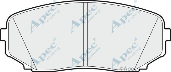 APEC PAD1607 - Комплект спирачно феродо, дискови спирачки vvparts.bg