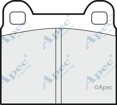 APEC PAD119 - Комплект спирачно феродо, дискови спирачки vvparts.bg
