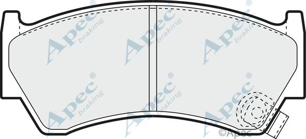 APEC PAD1139 - Комплект спирачно феродо, дискови спирачки vvparts.bg