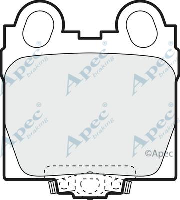 APEC PAD1126 - Комплект спирачно феродо, дискови спирачки vvparts.bg