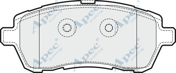APEC PAD1841 - Комплект спирачно феродо, дискови спирачки vvparts.bg
