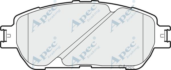 APEC PAD1852 - Комплект спирачно феродо, дискови спирачки vvparts.bg