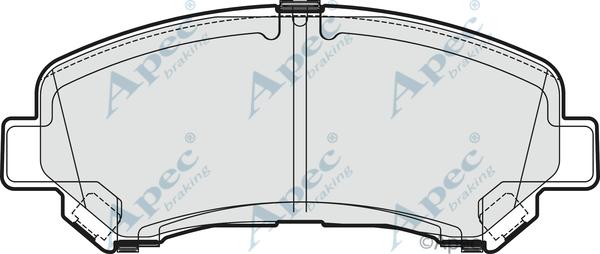 APEC PAD1869 - Комплект спирачно феродо, дискови спирачки vvparts.bg