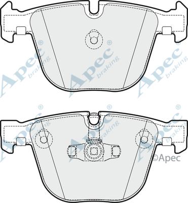 APEC PAD1803 - Комплект спирачно феродо, дискови спирачки vvparts.bg