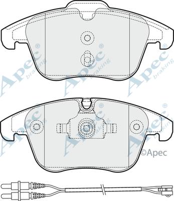 APEC PAD1824 - Комплект спирачно феродо, дискови спирачки vvparts.bg