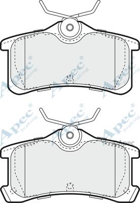 APEC PAD1354 - Комплект спирачно феродо, дискови спирачки vvparts.bg