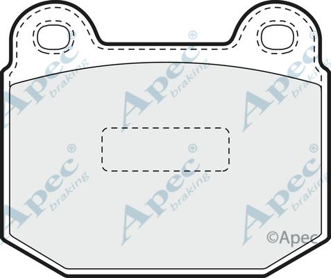 APEC PAD1356 - Комплект спирачно феродо, дискови спирачки vvparts.bg