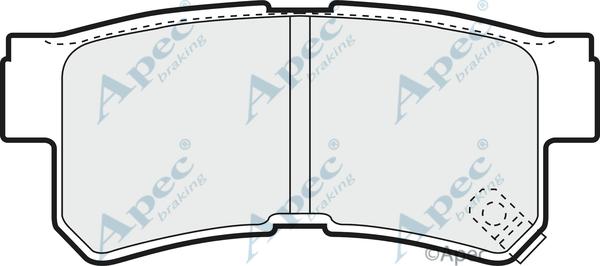 APEC PAD1245 - Комплект спирачно феродо, дискови спирачки vvparts.bg