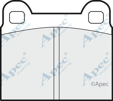 APEC PAD121 - Комплект спирачно феродо, дискови спирачки vvparts.bg