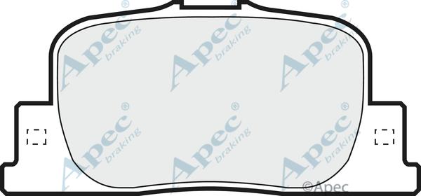 APEC PAD1235 - Комплект спирачно феродо, дискови спирачки vvparts.bg