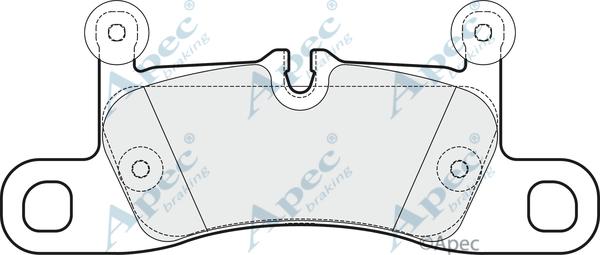 APEC PAD1796 - Комплект спирачно феродо, дискови спирачки vvparts.bg
