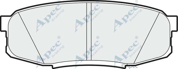 APEC PAD1762 - Комплект спирачно феродо, дискови спирачки vvparts.bg