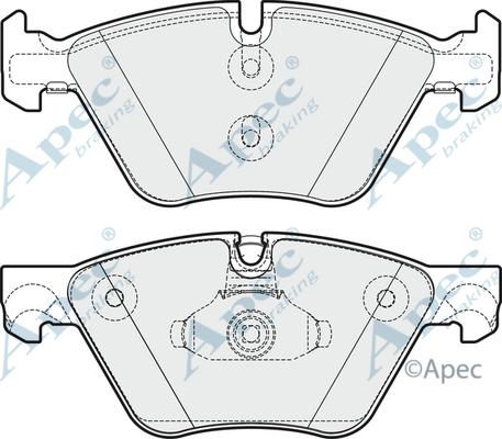 APEC PAD1789 - Комплект спирачно феродо, дискови спирачки vvparts.bg