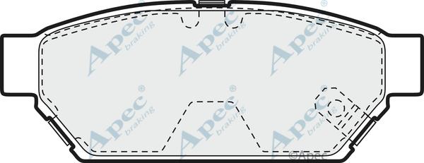 APEC PAD894 - Комплект спирачно феродо, дискови спирачки vvparts.bg