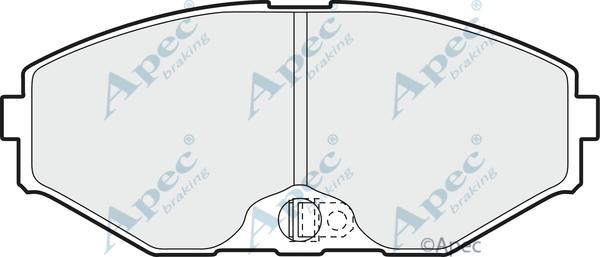 APEC PAD896 - Комплект спирачно феродо, дискови спирачки vvparts.bg