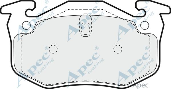 APEC PAD891 - Комплект спирачно феродо, дискови спирачки vvparts.bg