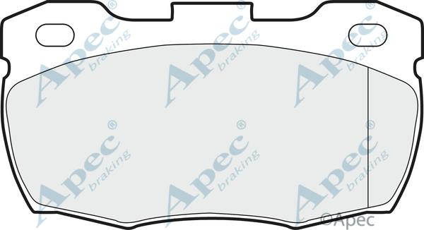 APEC PAD897 - Комплект спирачно феродо, дискови спирачки vvparts.bg