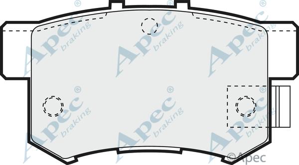APEC PAD859 - Комплект спирачно феродо, дискови спирачки vvparts.bg
