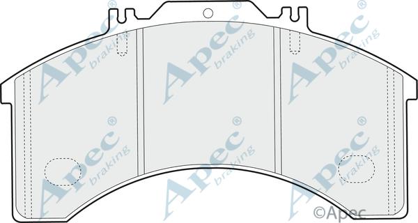 APEC PAD851 - Комплект спирачно феродо, дискови спирачки vvparts.bg