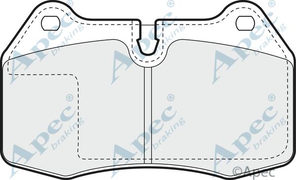 APEC PAD836 - Комплект спирачно феродо, дискови спирачки vvparts.bg