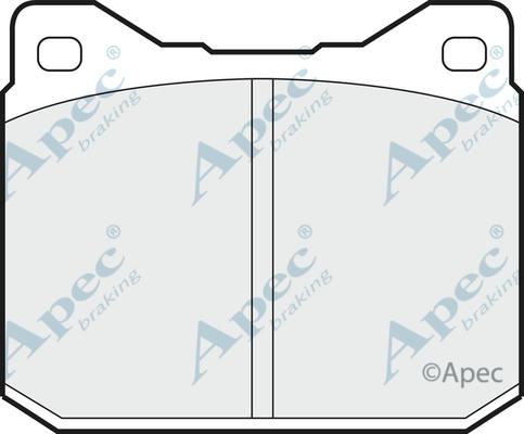 APEC PAD347 - Комплект спирачно феродо, дискови спирачки vvparts.bg
